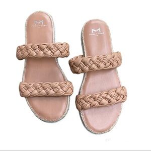 Marc Fisher LTD James Braided Espadrille Sandals Size 8